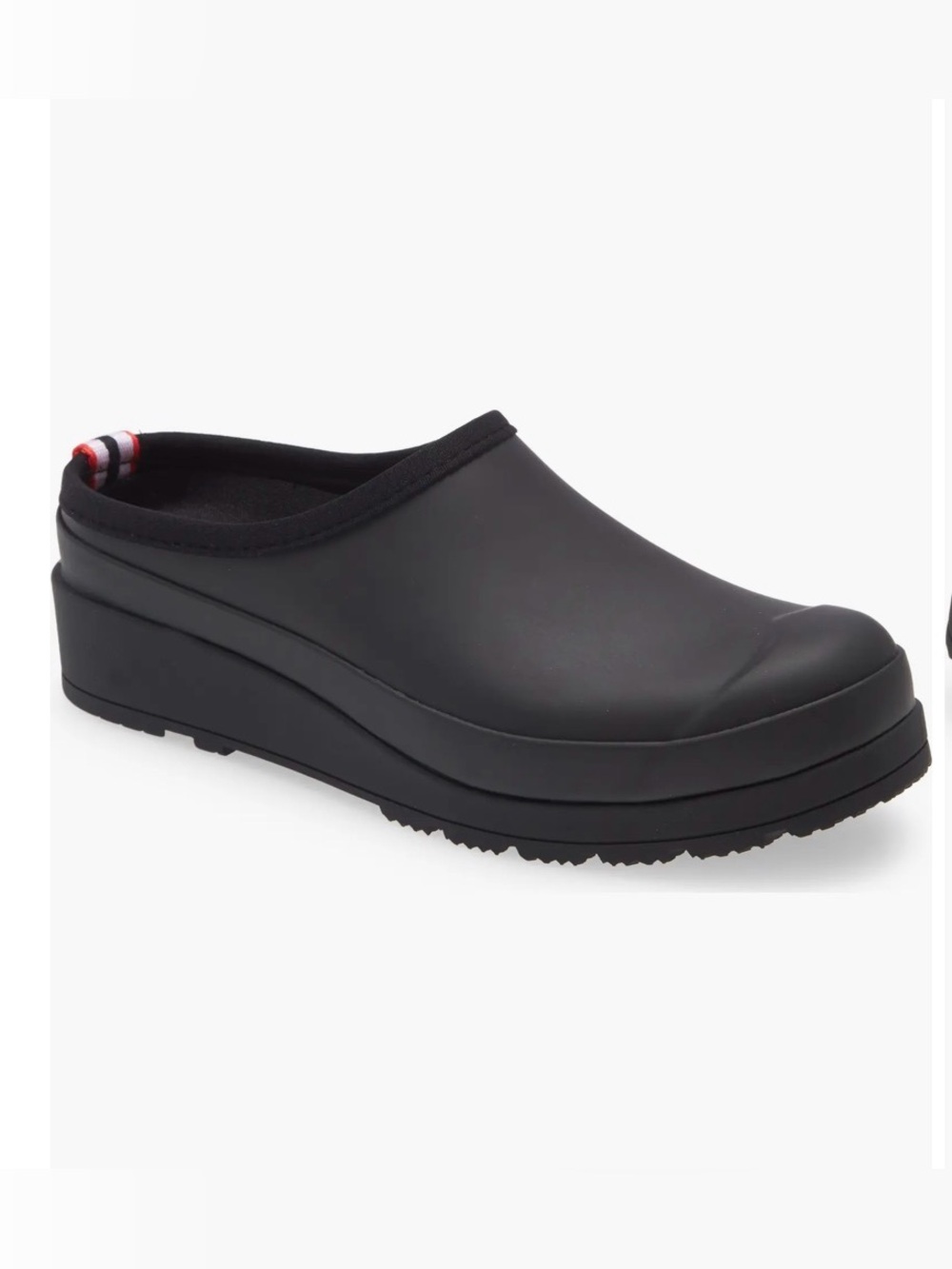 Hunter Play Clog Black Waterproof Rubber Garden Shoes Women’s US 10 EU 42